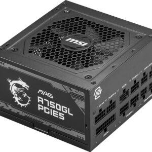 MSI MAG A750GL PCIE5 750 W 80+ Gold Certified Fully Modular ATX Power Supply